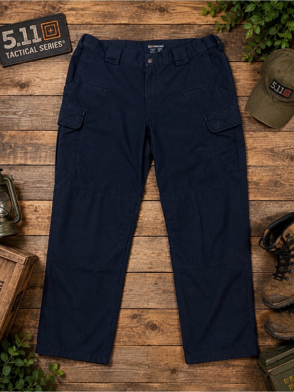 5.11 Tactical Series Mens 38x30 Navy Cargo Pants Ripstop Duty Workwear